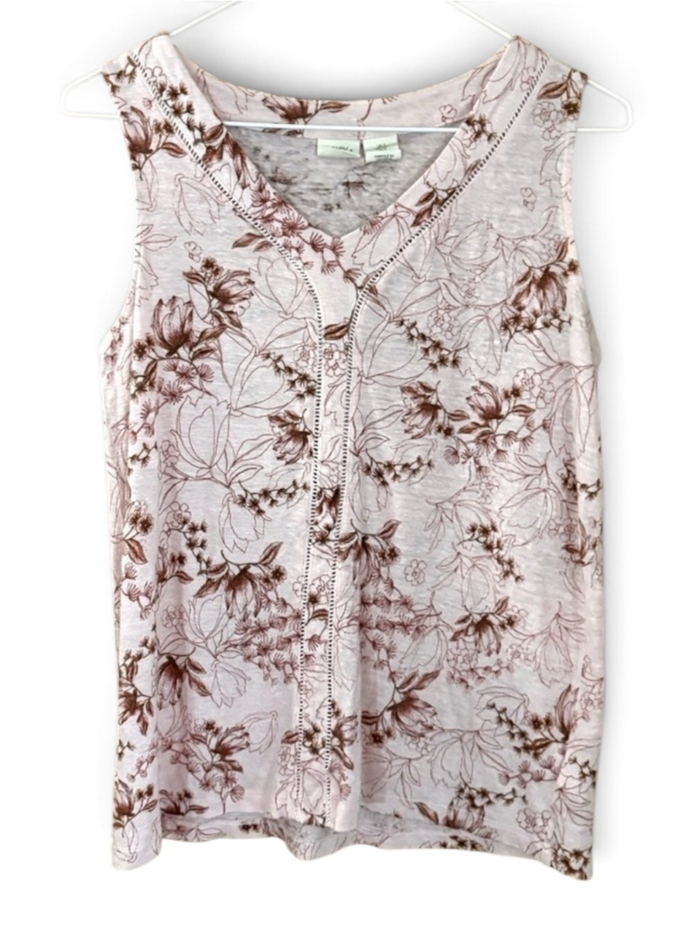 Lucy & Laurel Pink Floral Tank Top